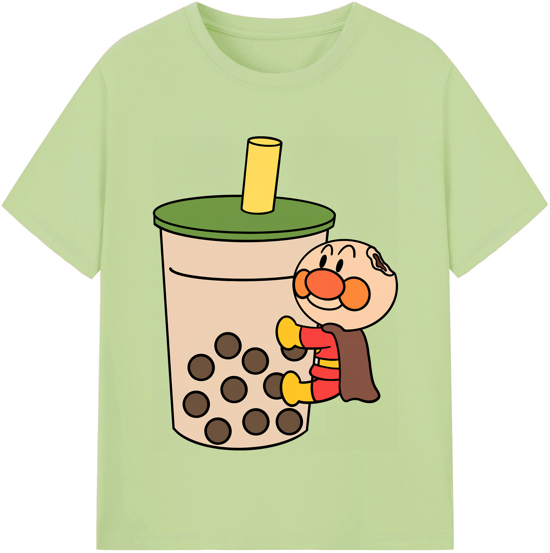 （画像用） アンパンマン Anpanman 綿100％半袖Tシャツ（フロントプリント）
